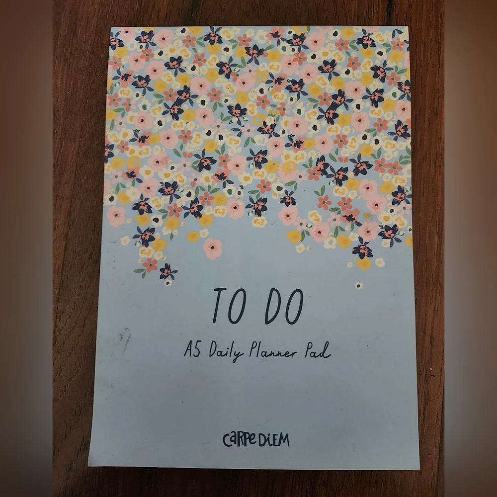 Floral A5 Daily Planner Notepad